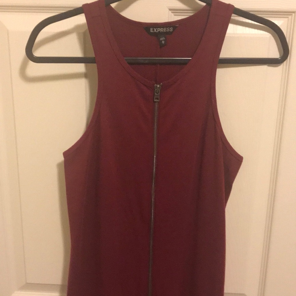Express Midi Dress w/ Full Length Zipper